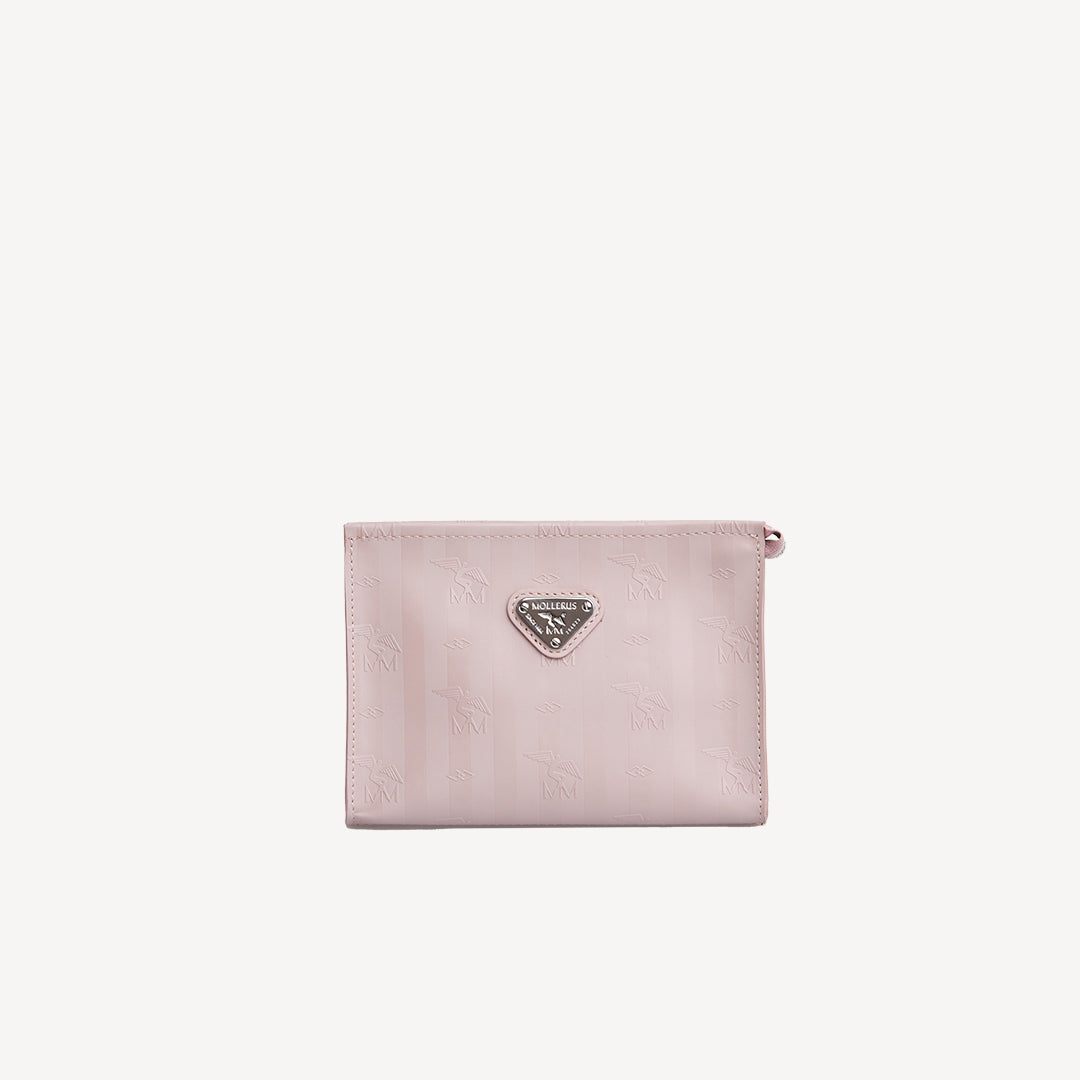 BASODINO | Necessaire soft rosé/silber - FRONTAL