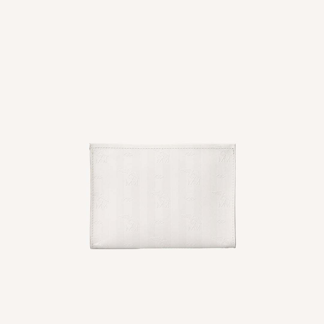 BASODINO | Necessaire pearl weiss/silber - VON HINTEN