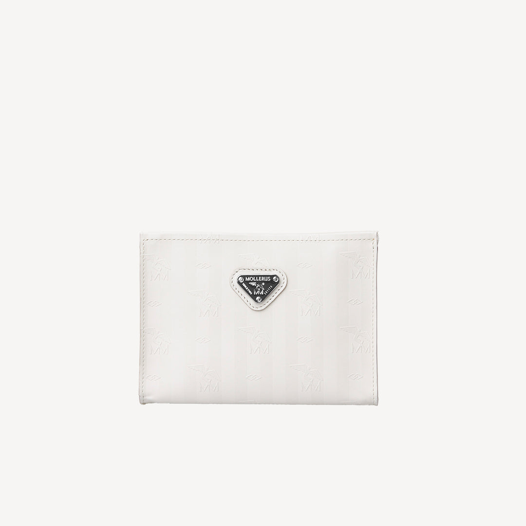BASODINO | Necessaire pearl weiss/silber - FRONTAL