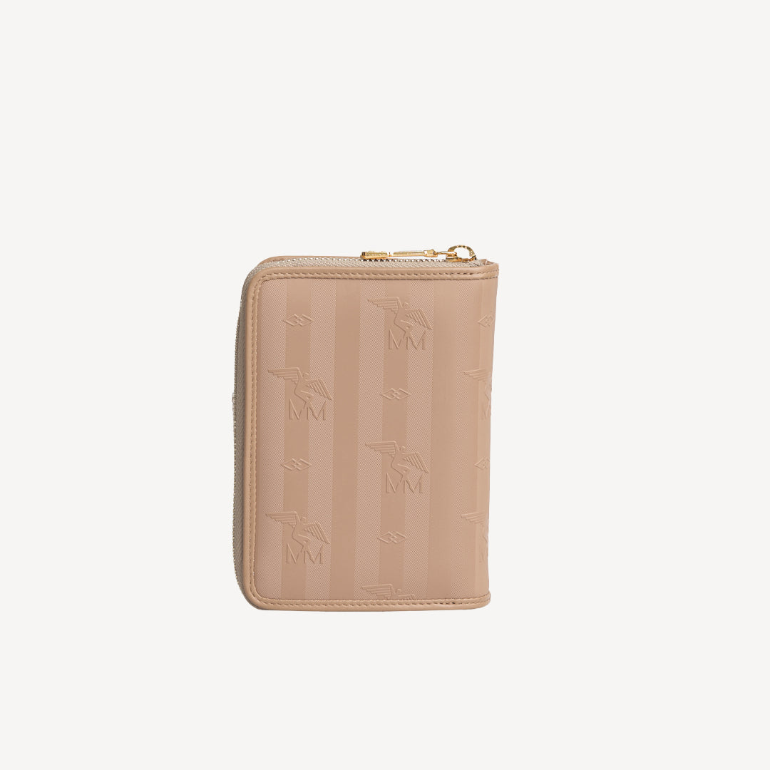 SAENTIS| Portemonnaie cappuccino/gold - von hinten