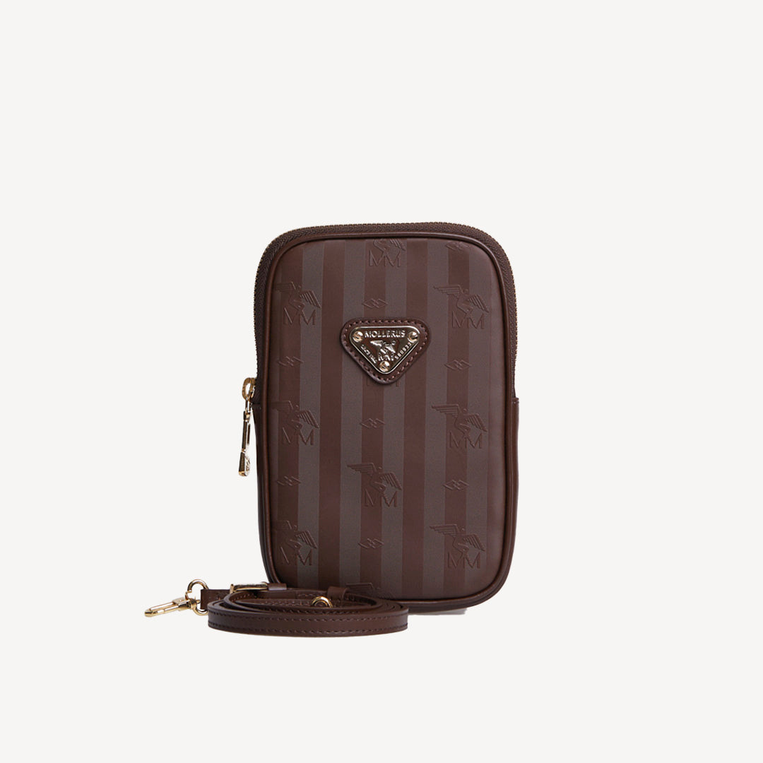 WILD HORN | Mobile phone wallet terra brown/gold