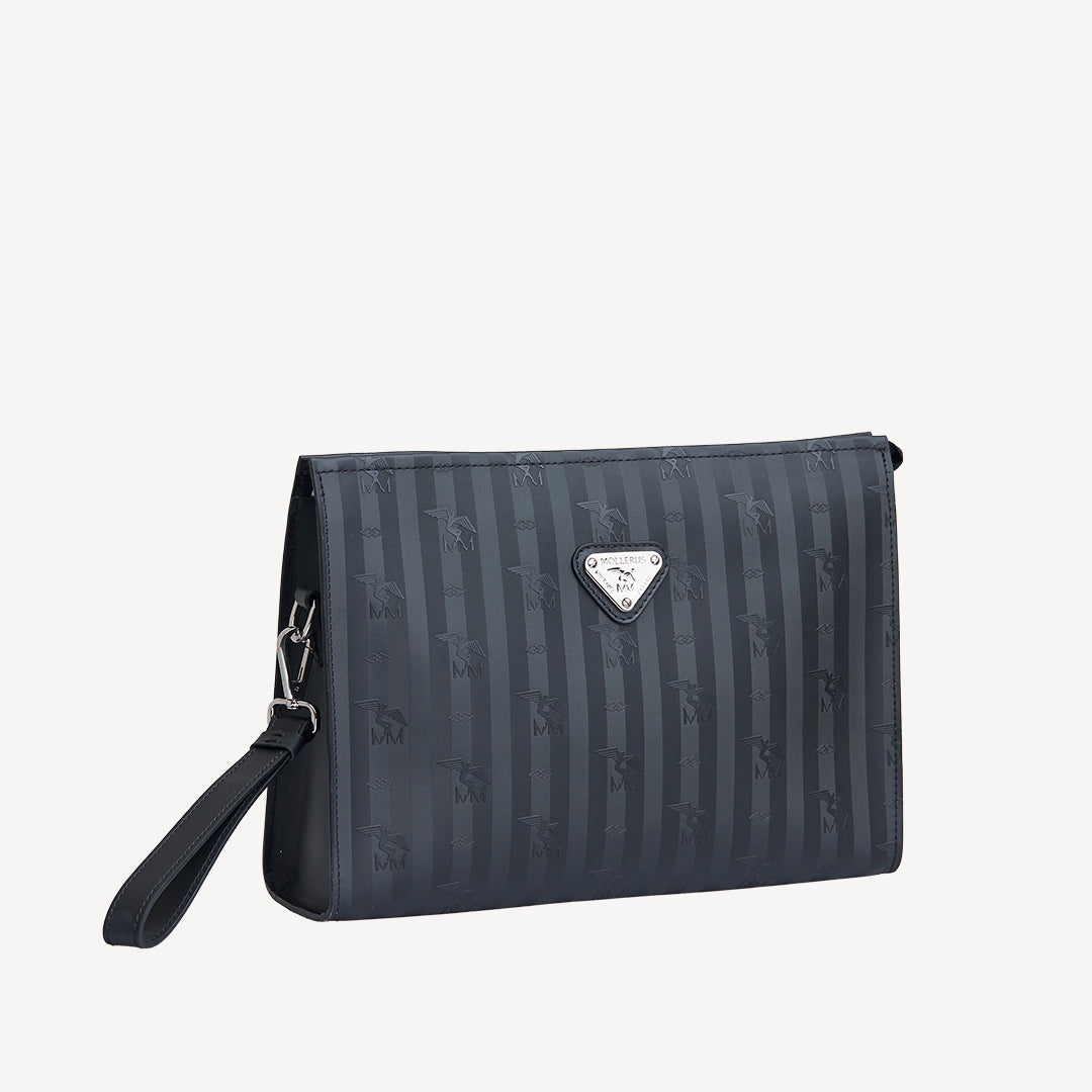 ETOY  | Necessaire classic schwarz/silber - SEITLICH