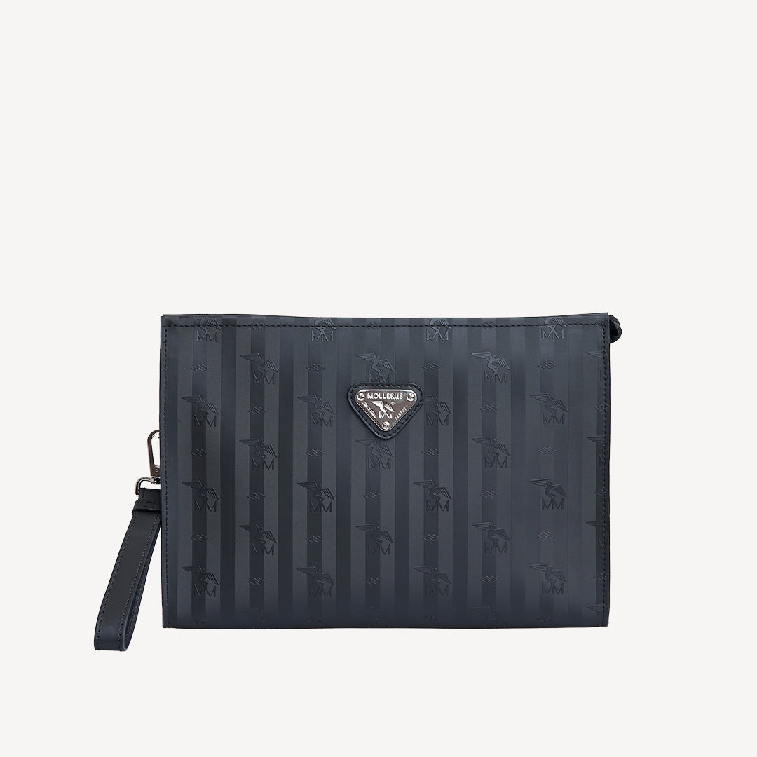 ETOY  | Necessaire classic schwarz/silber - FRONTAL