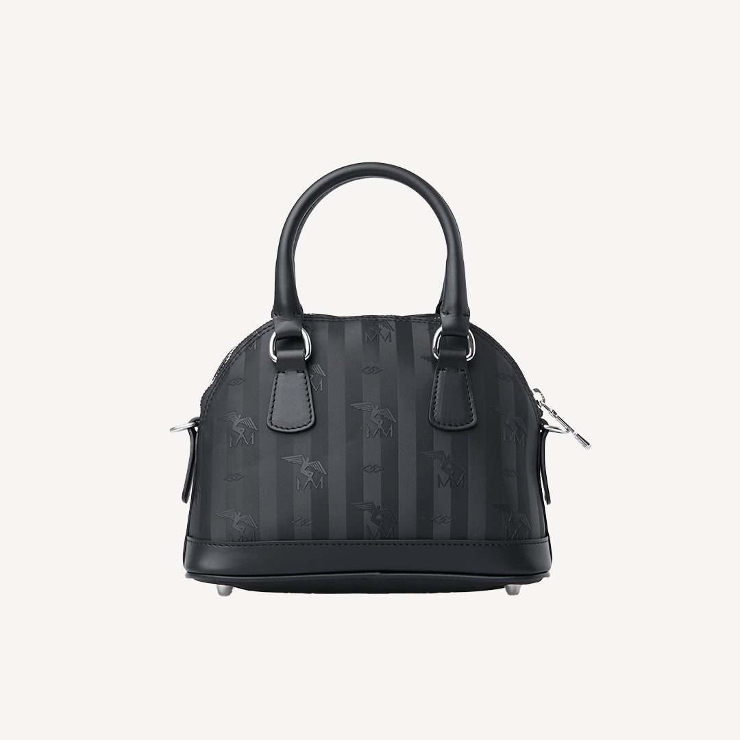 OETWIL | Handtasche classic schwarz/silber - VON HINTEN