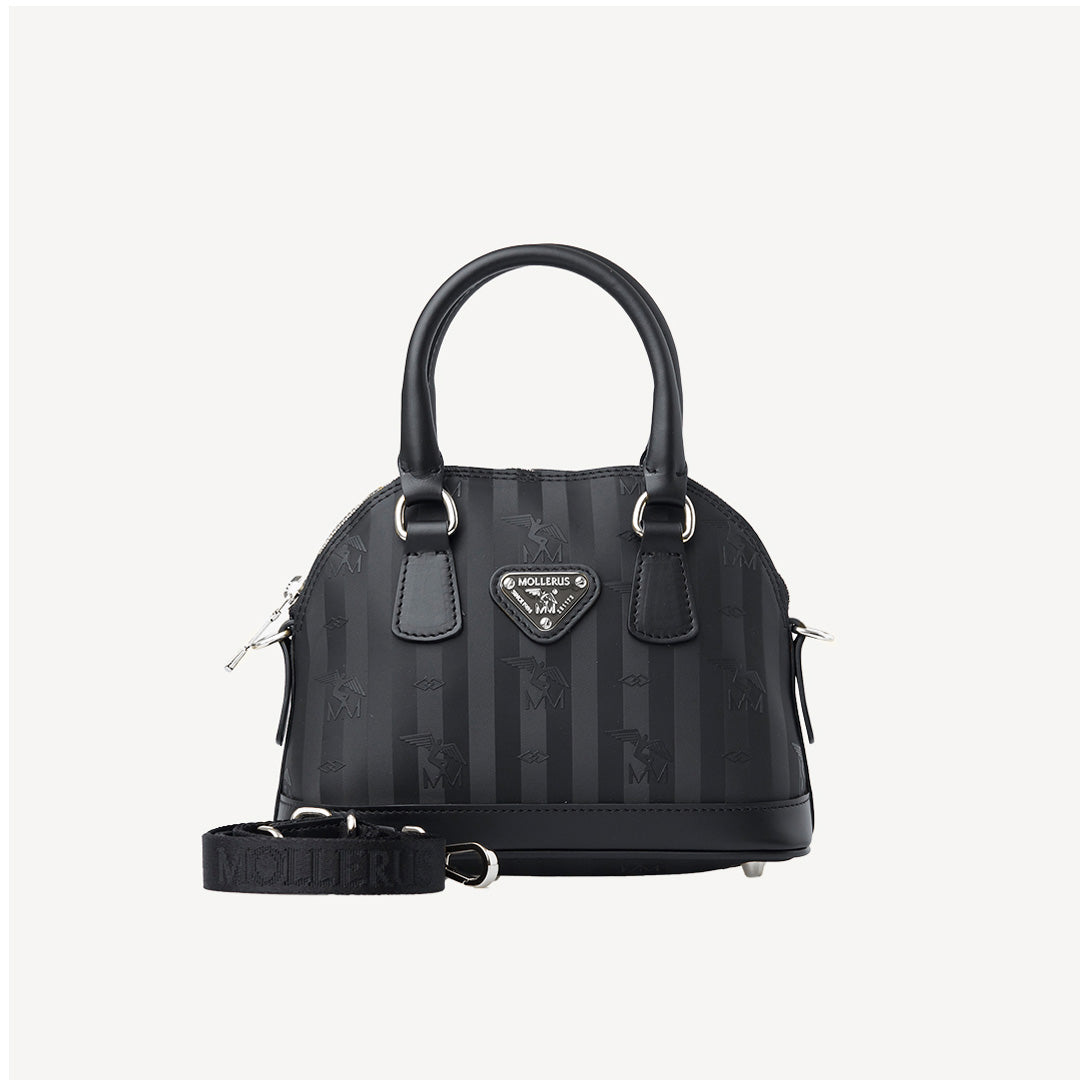 OETWIL | Handtasche classic schwarz/silber - frontal