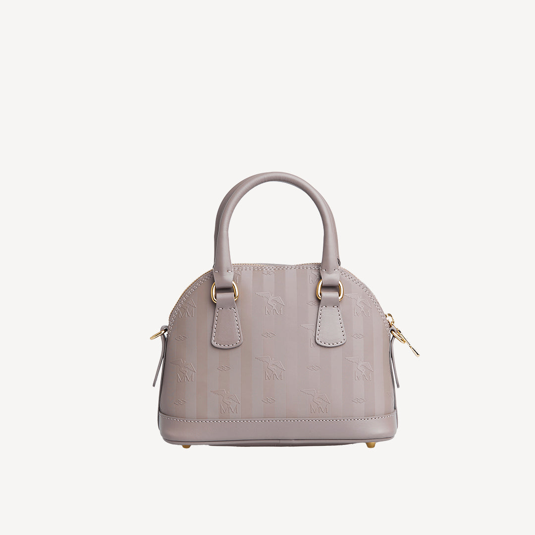 OETWIL | Handtasche taupe grau/gold - VON HINTEN