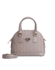 OETWIL | Handtasche taupe grau/gold - frontal
