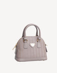 OETWIL | Handtasche taupe grau/gold - SEITLICH