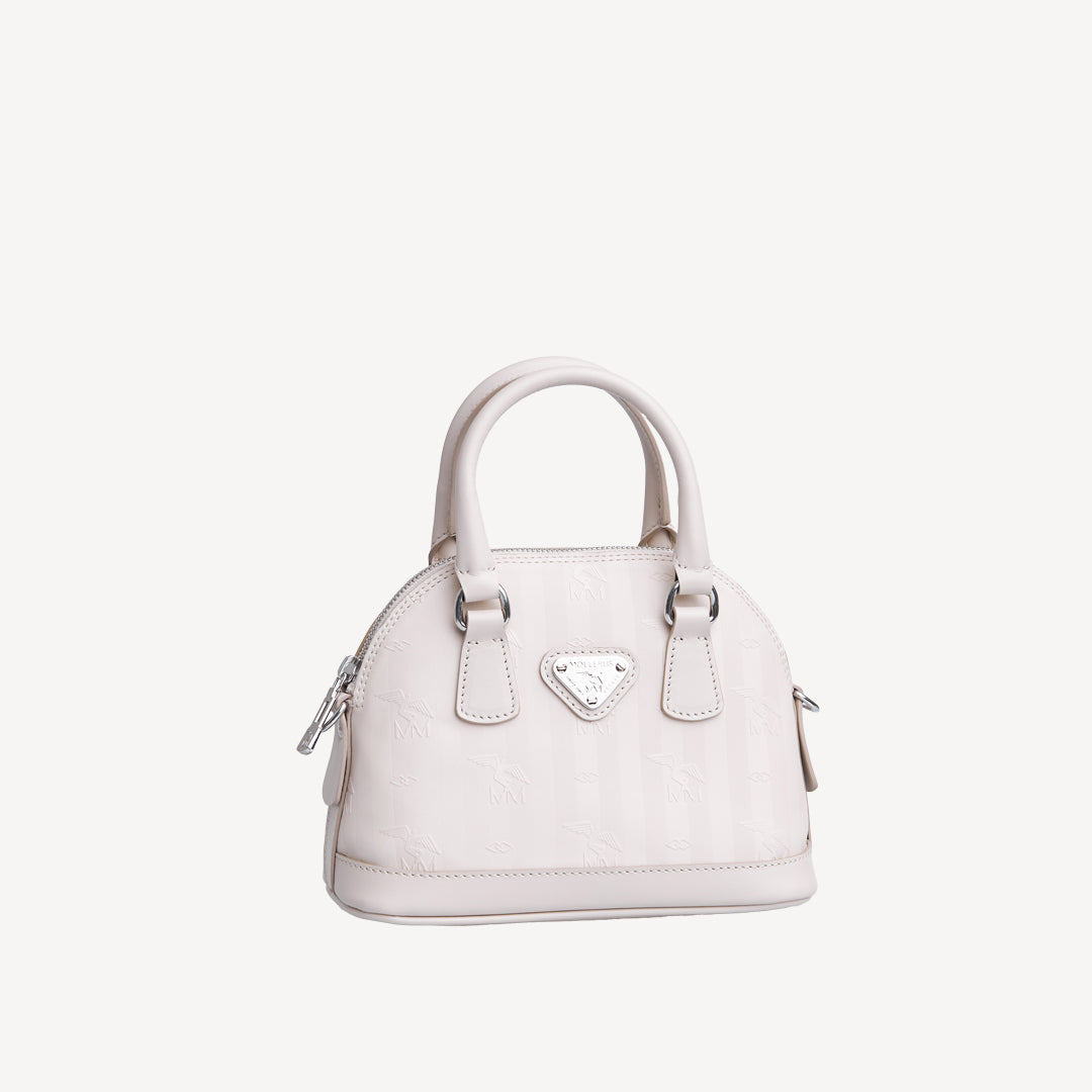 OETWIL | Handtasche pearl weiss/silber - SEITLICH