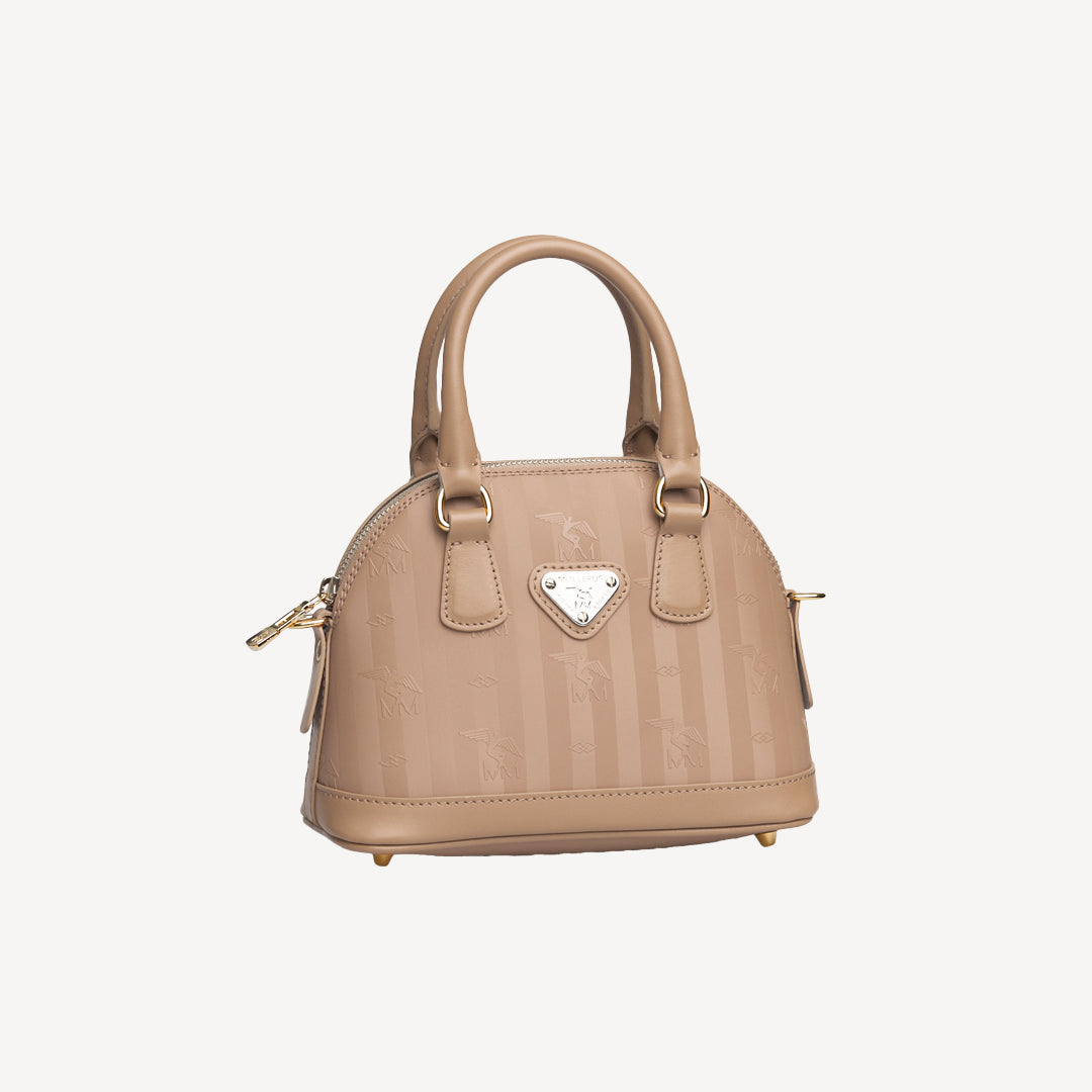 OETWIL | Handtasche classic cappuccino/gold - seitlich