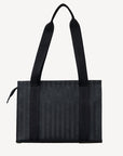 BERLIN | Schultertasche classic schwarz/gold - VON HINTEN