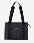 BERLIN | Schultertasche classic schwarz/gold - FRONTAL