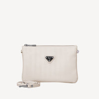 TAMINS | Shoulderbag pearl white/silver