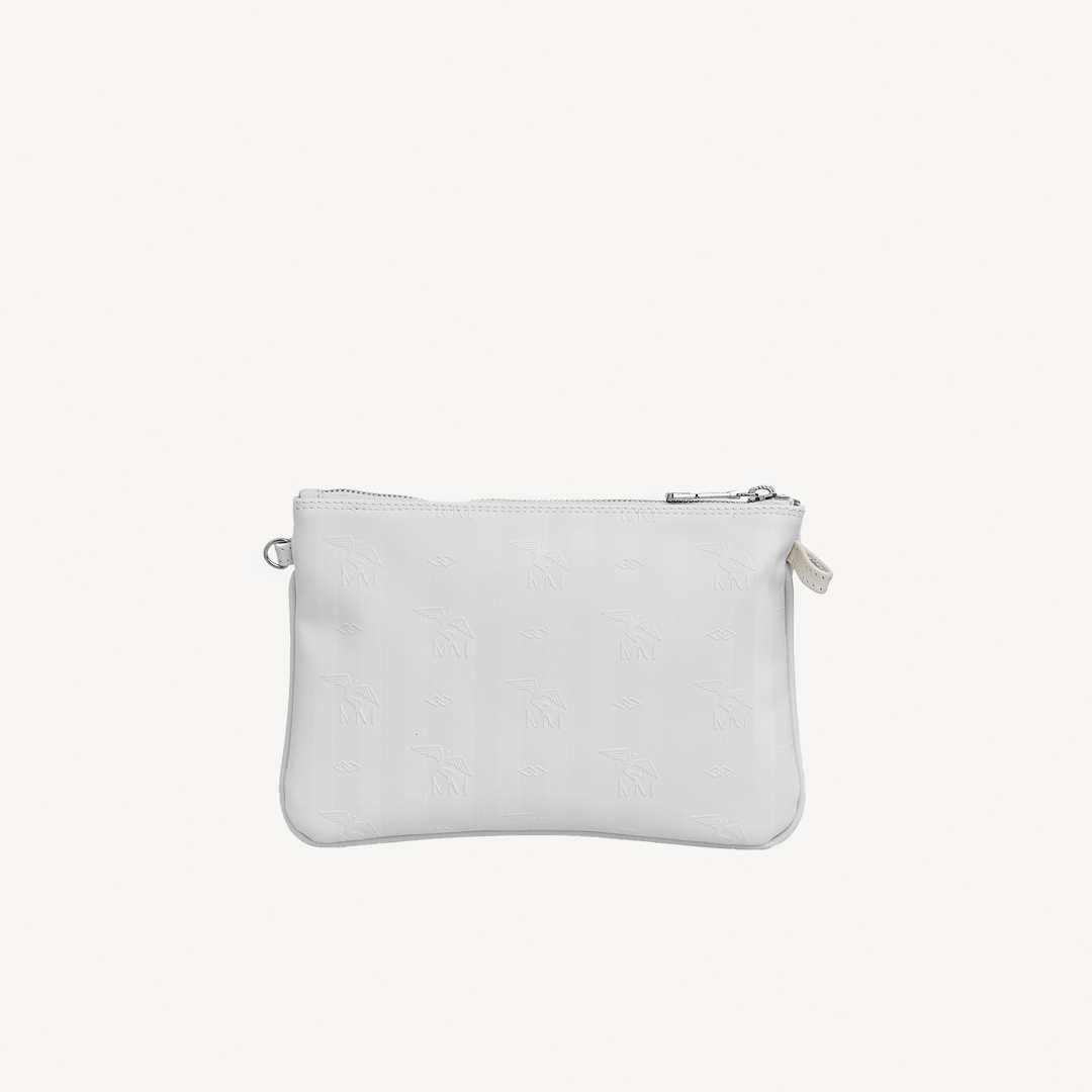 TAMINS | Umhängetasche snow weiss/gold - von hinten 