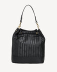 NIESEN | Beuteltasche classic schwarz/gold - VON HINTEN