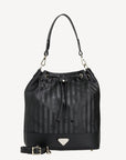 NIESEN | Beuteltasche classic schwarz/silber - frontal