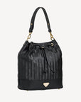 NIESEN | Beuteltasche classic schwarz/gold - SEITLICH