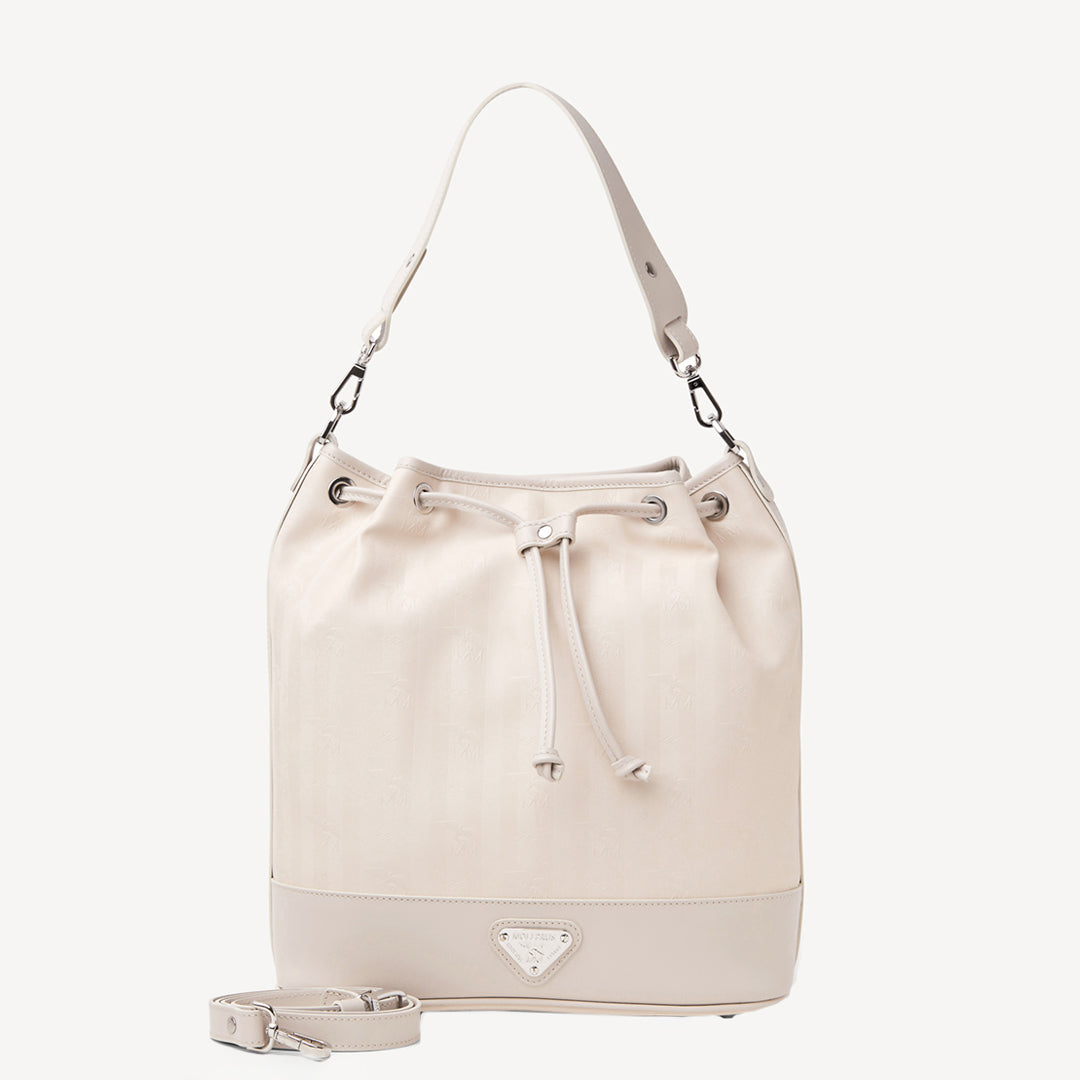 NIESEN | Beuteltasche pearl weiss/silber - frontal