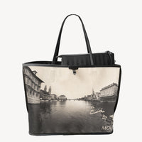 ZUERICH | Shopper city classic schwarz/gold