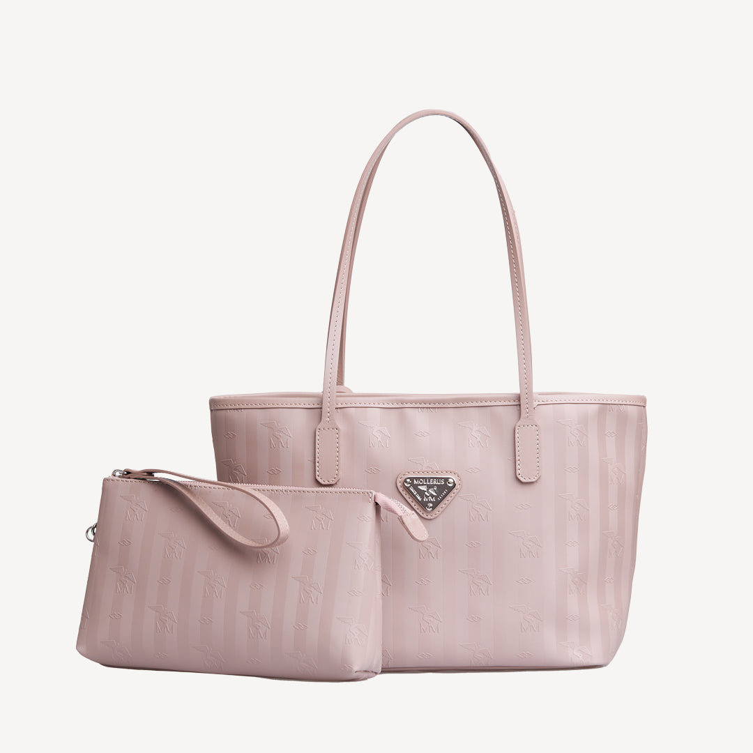 GENF | Shopper soft rosé/silber - FRONTAL