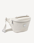 BRIENZ | Gürteltasche pearl weiss/silber - SEITLICH