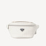 BRIENZ | Gürteltasche pearl weiss/silber – frontal