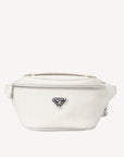 BRIENZ | Gürteltasche pearl weiss/silber - frontal