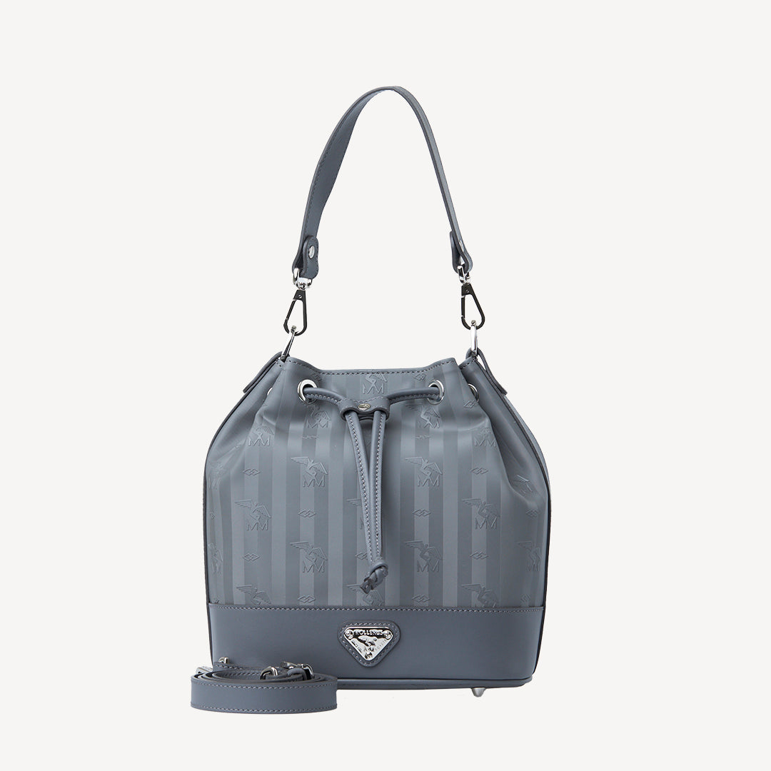 SION | Beuteltasche elephant grau/silber - frontal