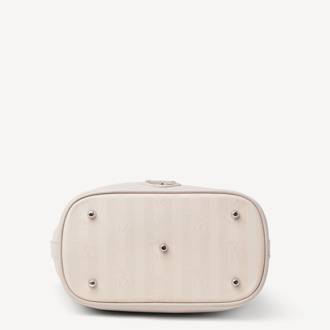 SION | Beuteltasche pearl weiss/silber - unten
