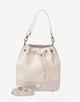 SION | Beuteltasche pearl weiss/silber - frontal