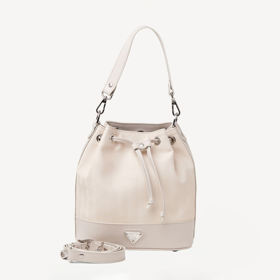 SION | Beuteltasche pearl weiss/silber - frontal