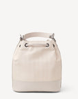 SION | Beuteltasche pearl weiss/silber - Rückseite