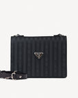 WIL | Umhängetasche classic schwarz/silber - frontal