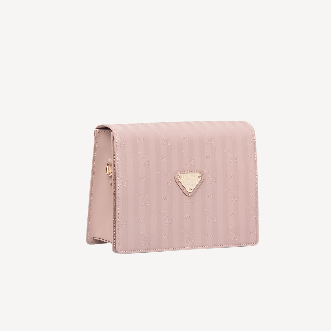 WIL | Umhängetasche soft rosé/gold - SEITLICH