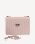 VOLONTÉ | Sac bandoulière soft rose/argent