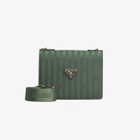 MELIDE | Shoulder bag olive green/nastro/gold
