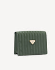 MELIDE | Sac bandoulière vert olive/nastro/or