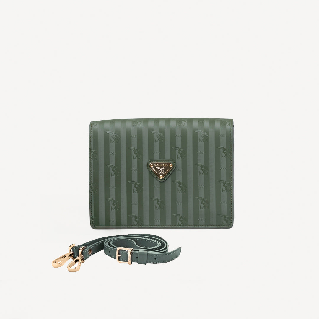 WIL | Shoulder bag olive green/nastro/gold