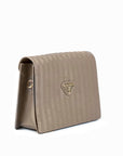 WIL | sac à bandoulière taupe gris/or