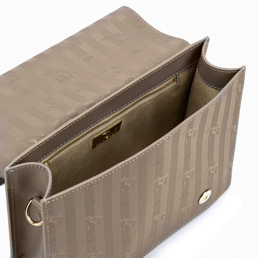 WIL | Umhängetasche taupe/gold