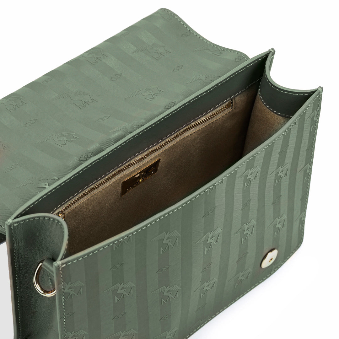 WIL | Shoulder bag olive green/nastro/gold