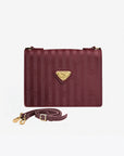 MELIDE | Shoulder bag antique red/gold