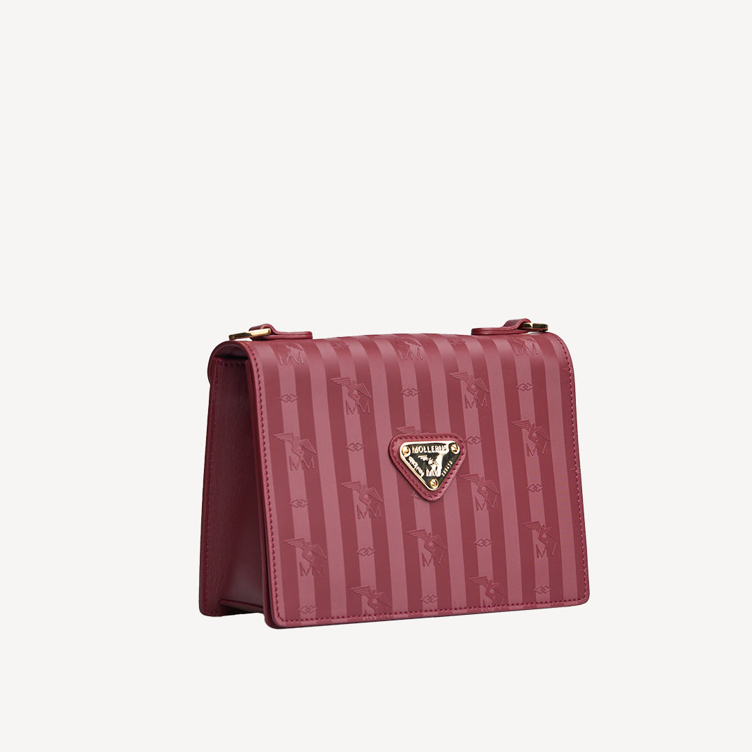 MELIDE | Shoulder bag antique red/gold