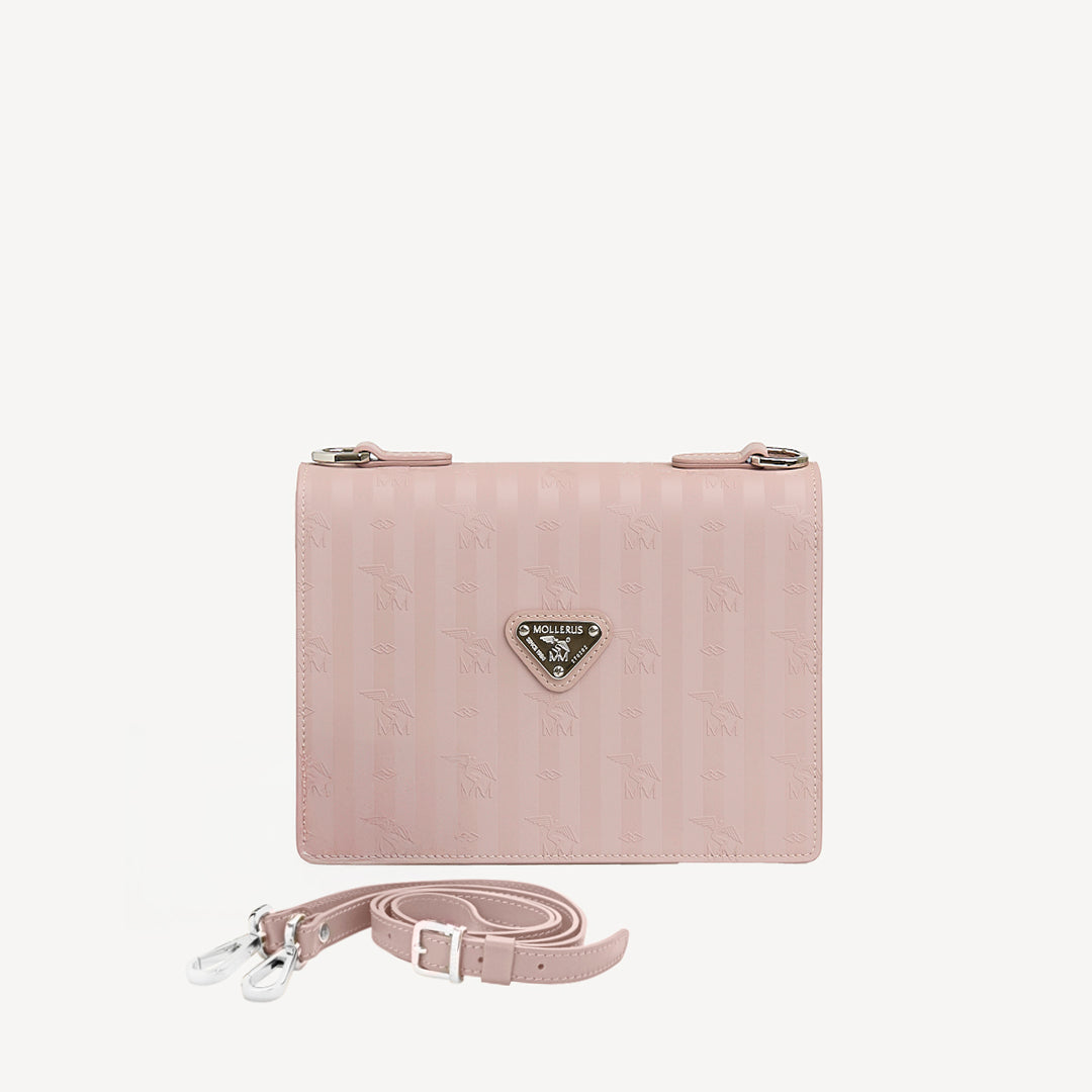 MELIDE | Shoulder bag soft rose/silver