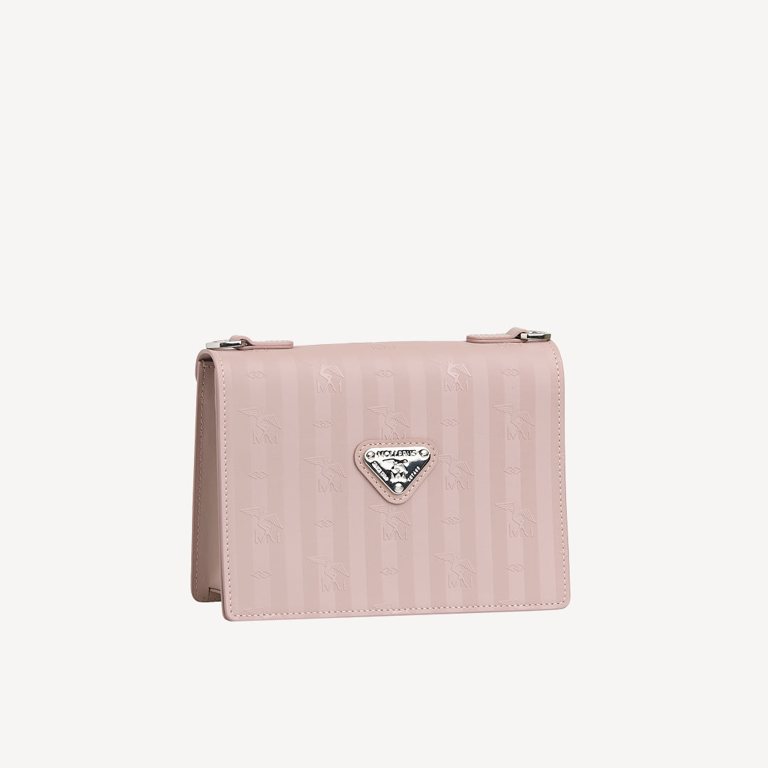 MELIDE | Umhängetasche soft rosé/silber - seiltich
