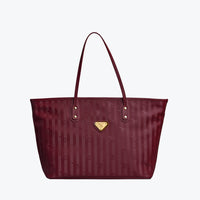WINTERTHUR | Shopper with zipper antique red/gold