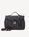 MARLY | Umhängetasche classic schwarz/gold - frontal
