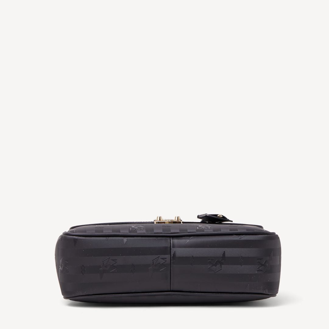 MARLY | Sac à bandoulière noir/or