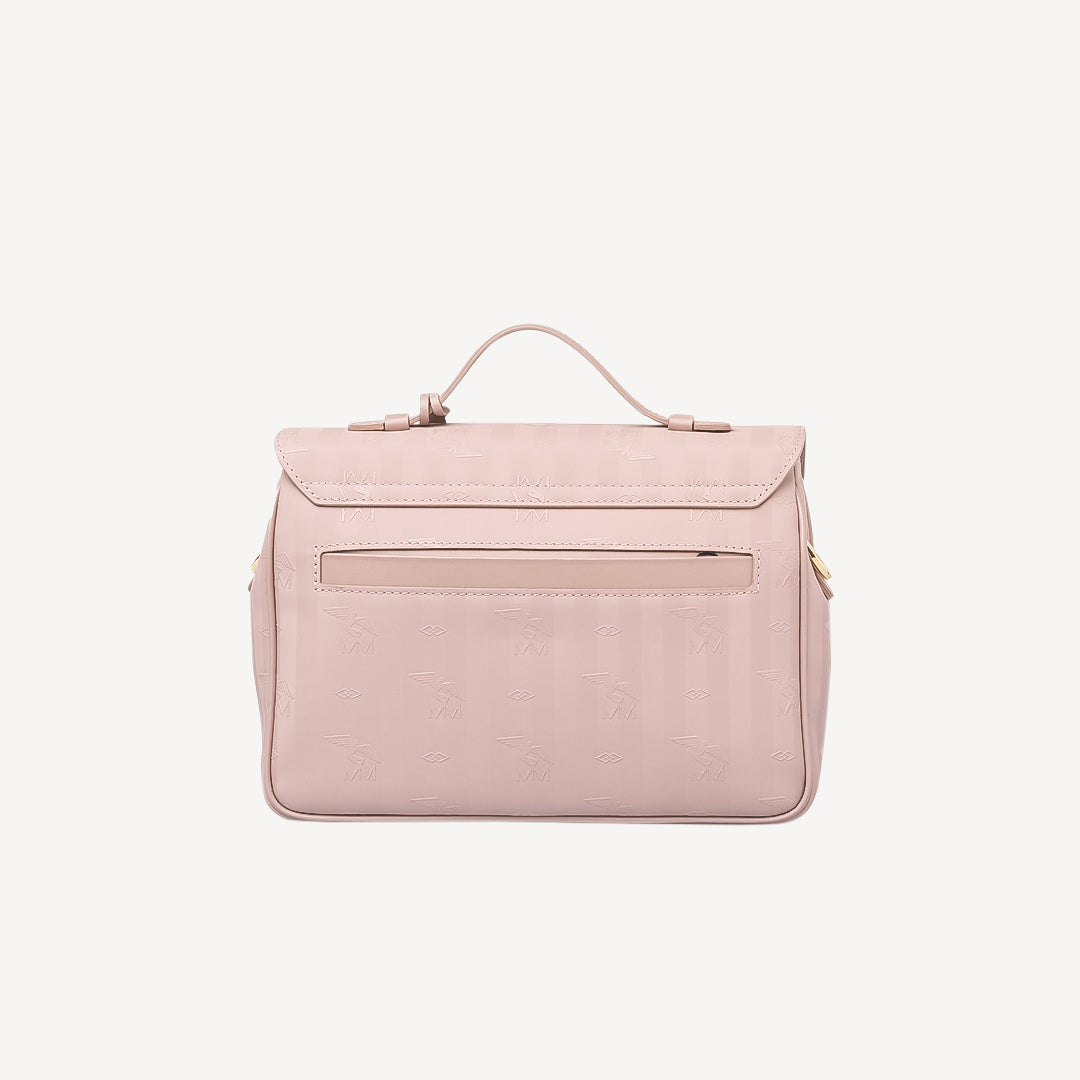 MARLY | Umhängetasche soft rosé/gold - VON HINTEN