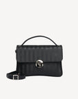 SIGNAU | Sac bandoulière classique, noir/argent